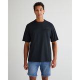 Gant Erkek Siyah Relaxed Fit Bisiklet Yaka Logolu T-Shirt 2325136T.5 - 5-Siyah