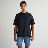 Gant Erkek Siyah Relaxed Fit Bisiklet Yaka Logolu T-Shirt - 5-Siyah - M