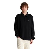 GANT Erkek Siyah Relaxed Fit Yarım Fermuarlı Logolu Sweatshirt