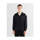 Gant Erkek Siyah Relaxed Fit Yarım Fermuarlı Sweatshirt