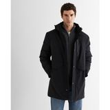 Gant Erkek Siyah Standart Fit Kapüşonlu Mont - 5-Siyah - XL