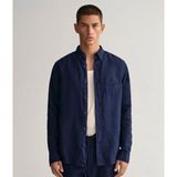 Gant Erkek Slim Fit Keten Gömlek - Lacivert