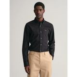Gant Erkek Slim Fit Pamuk Gömlek - Siyah - 2XL