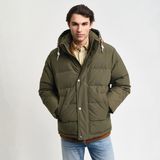 Gant Erkek Yeşil Kapüşonlu Kaz Tüyü Mont - 2XL - 301-Yeşil