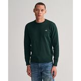 Gant Erkek Yeşil Regular Fit Bisiklet Yaka Kazak 8030561.374 - 374-Yeşil
