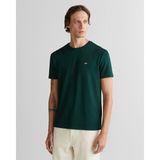 Gant Erkek Yeşil Regular Fit Bisiklet Yaka T-Shirt 2324367T.374 - 374-Yeşil