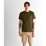 Gant Erkek Yeşil Regular Fit Bisiklet Yaka T-Shirt - 301-Yeşil