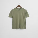 Gant Erkek Yeşil Regular Fit Bisiklet Yaka T-Shirt - 362-Yeşil - 2XL