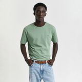 Gant Erkek Yeşil Regular Fit Bisiklet Yaka T-Shirt - 362-Yeşil - 3XL