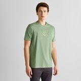 Gant Erkek Yeşil Regular Fit Bisiklet Yaka T-Shirt - 362-Yeşil