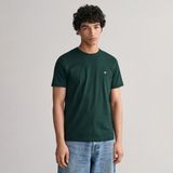 Gant Erkek Yeşil Regular Fit Bisiklet Yaka T-Shirt - 374-Yeşil - 2XL