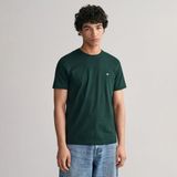 Gant Erkek Yeşil Regular Fit Bisiklet Yaka T-Shirt - 374-Yeşil - 3XL