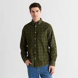 Gant Erkek Yeşil Regular Fit Düğmeli Gömlek - 360-Yeşil - XL
