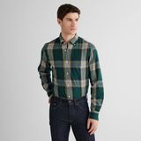 Gant Erkek Yeşil Regular Fit Düğmeli Gömlek - 374-Yeşil - S