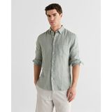 Gant Erkek Yeşil Regular Fit Gömlek 3240120.10 - 10-Yeşil - S