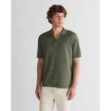 Gant Erkek Yeşil Regular Fit Polo Yaka Kısa Kollu Kazak 8926196T.379 - 379-Yeşil - 2XL