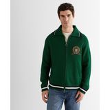 Gant Erkek Yeşil Relaxed Fit Fermuarlı Hırka - 338-Yeşil