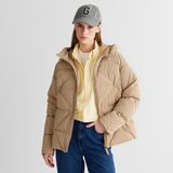 Gant Kadın Bej Regular Fit Fermuarlı Ceket - S - 277-Bej