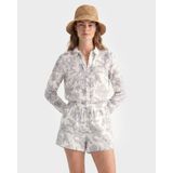 Gant Kadın Beyaz Regular Fit Çiçek Desenli Gömlek 4300637.433 - 36 - 433-Lacivert