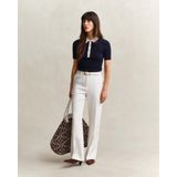 GANT Kadın Beyaz Slim Fit Pantolon