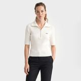Gant Kadın Beyaz Slim Fit Yarım Kollu Triko - 113-Beyaz