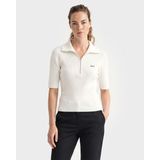 Gant Kadın Beyaz Slim Fit Yarım Kollu Triko 48926146T.113 - 113-Beyaz - XL