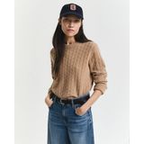Gant Kadın Kahverengi Regular Fit Triko 4805372.213 - 213-Kahverengi - M