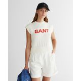 Gant Kadın Krem Bisiklet Yaka Logolu Triko 48925138T.113 - 113-Krem - XS