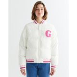Gant Kadın Krem Hakim Yaka Logolu Bomber Ceket 47124305T.130 - Krem Rengi - -- - XL