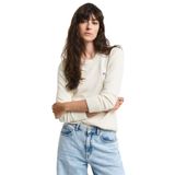 GANT Kadın Krem Regular Fit Bisiklet Yaka Kazak