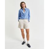 GANT Kadın Krem Relaxed Fit Keten Şort