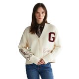 Gant Kadın Krem Relaxed Fit Triko Hırka