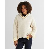 Gant Kadın Krem Relaxed Fit Yarım Fermuarlı Triko 48925328T.130 - 130-Krem