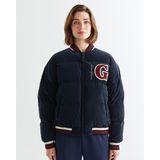 Gant Kadın Lacivert Hakim Yaka Logolu Bomber Ceket 47124305T.433 - 433-Lacivert - -- - S