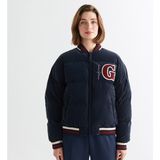 Gant Kadın Lacivert Hakim Yaka Logolu Bomber Ceket - S - 433-Lacivert