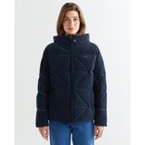 Gant Kadın Lacivert Kapüşonlu Kapitone Mont 47124303T.433 - 433-Lacivert