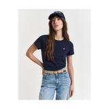 Gant Kadın Lacivert Regular Fit Bisiklet Yaka T-shirt