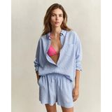 Gant Kadın Mavi Regular Fit Çizgili Gömlek - 36
