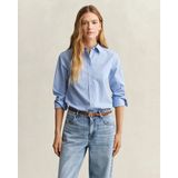 Gant Kadın Mavi Regular Fit Çizgili Gömlek - 40