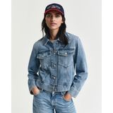 Gant Kadın Mavi Regular Fit Klasik Yaka Denim Ceket 4700367.972 - 972-Mavi - -- - XL
