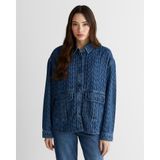 GANT Kadın Mavi Regular Fit Kot Ceket
