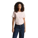 GANT Kadın Pembe Bisiklet Yaka Regular Fit Logolu T-Shirt