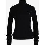 Gant Kadın Siyah Regular Fit Boğazlı Yaka Yün Kazak 4805263.5 - 5-Siyah - XS
