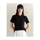 Gant Kadın Siyah Regular Fit Logolu Polo Yaka T-Shirt