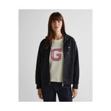 Gant Kadın Siyah Relaxed Fit Kapüşonlu Sweatshirt