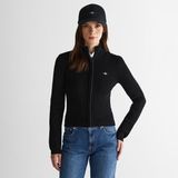 Gant Kadın Siyah Standart Fit Fermuarlı Triko - 5-Siyah - XS