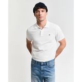 Gant Polo Yaka Regular T-Shirt Erkek Kısa Kollu Pamuklu Günlük Stil Beyaz