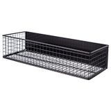 Ganydet Manyetik Sepet, Buzdolabı için Manyetik Raf, Tel Örgü Manyetik Organizatör Tutucu Ofis Mutfak Sınıf Depolama için Aksesuarlar, Siyah-Yüksek, 35 cm x 13 cm x 8,2 cm