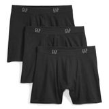 GAP 701135000 3'lü Basic Siyah Günlük Stil Erkek Boxer