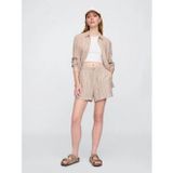 GAP 713422002 V-Linen 4 In Easy Po Stripe Kadın Şort